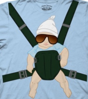 (image for) Baby Carrier Hangover T-SHirt - Click Image to Close