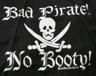 (image for) Bad Pirate No Booty T-Shirt - Click Image to Close