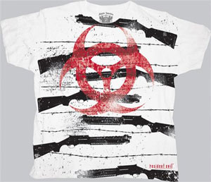 (image for) Barbed Wire & Shotgun Biohazard Shirt - Click Image to Close