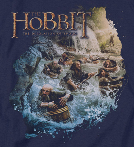 (image for) Barreling Down Hobbit T-Shirt - Click Image to Close