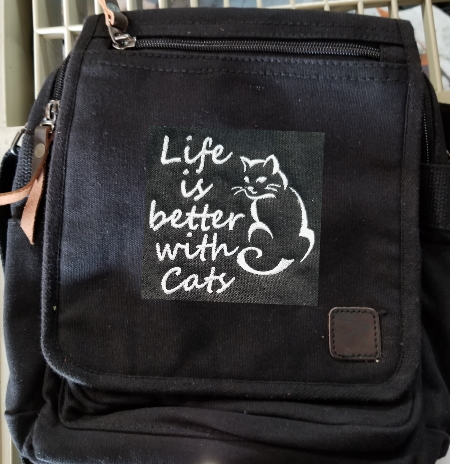 (image for) Life is Better with Cats Square Bag