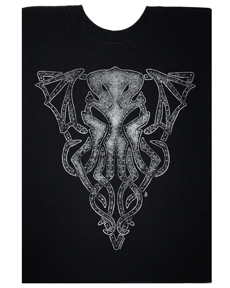 (image for) Black Death (Metal) Cthulhu T-Shirt - Click Image to Close