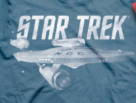 (image for) Star Trek Enterprise T-Shirt Blue - Click Image to Close