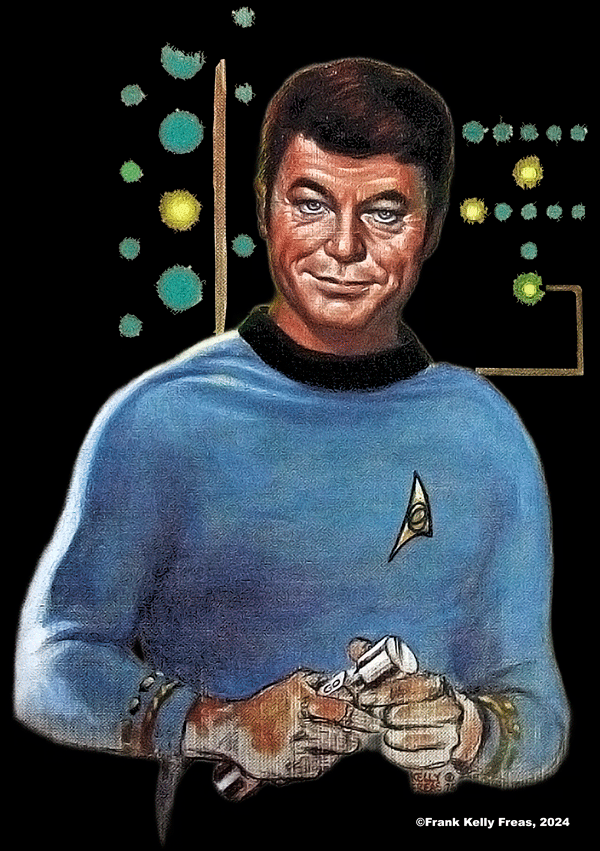 (image for) Leonard McCoy, MD - Officers of the Bridge T-Shirt - Click Image to Close