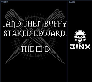 (image for) Buffy Staked Edward Shirt - Click Image to Close