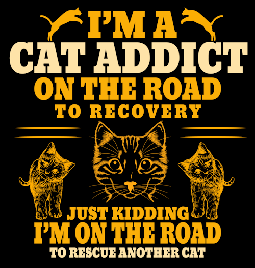 (image for) Cat Addict T-Shirt