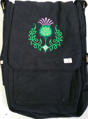 (image for) Scottish Thistle Square Bag - Click Image to Close