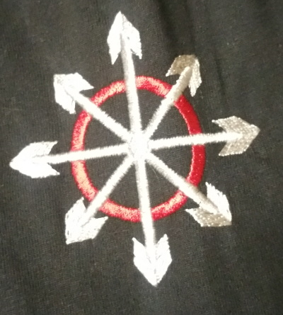 (image for) Chaos Wheel Embroidered Polo Shirt