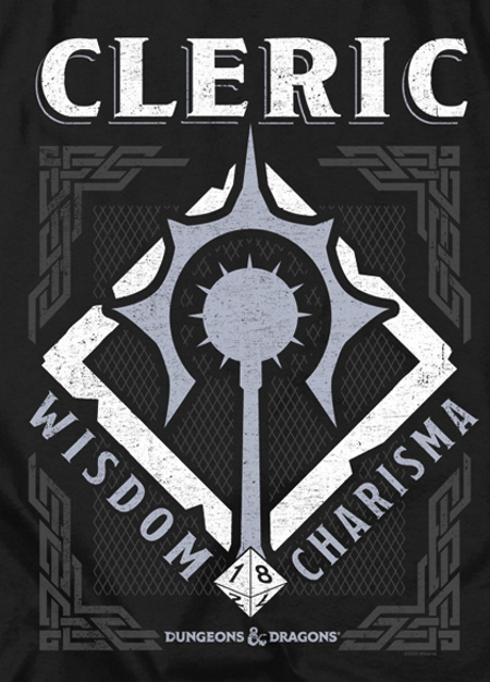 (image for) D&D™ Cleric Class T-Shirt - Click Image to Close