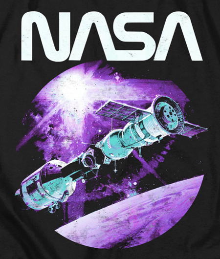 (image for) NASA Come Together Docking T-Shirt - Click Image to Close