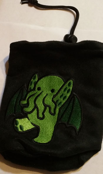 (image for) Cutethulhu Dice Bag Black - Click Image to Close