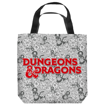 (image for) Dungeons & Dragons™ Cast Your Lot Large Tote Bag - Click Image to Close
