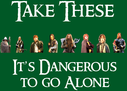 LOTR Dangerous to Go T-Shirt (image for) LOTR Dangerous to Go T-Shirt