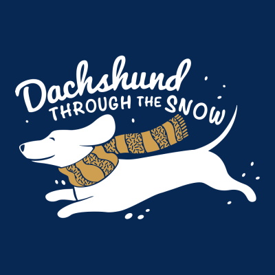 (image for) Dachshund Through the Snow T-Shirt - Click Image to Close