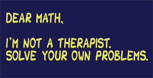 (image for) Dear Math T-Shirt - Click Image to Close