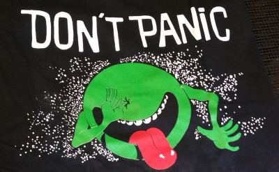 (image for) Don't Panic Shirt - Click Image to Close