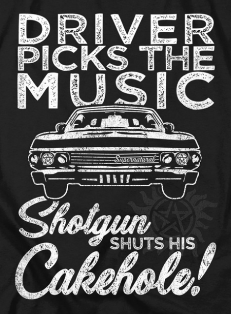(image for) Supernatural Driver Picks the Music T-Shirt - Click Image to Close