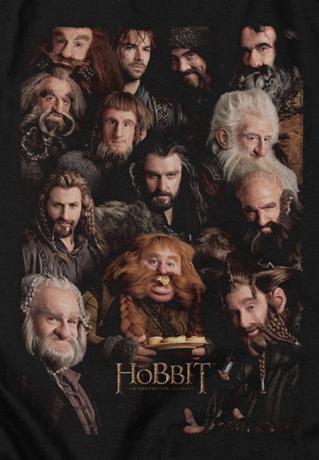 (image for) Dwarves Poster Hobbit T-Shirt - Click Image to Close