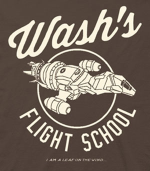 (image for) Wash's Flight School Firefly T-Shirt - Click Image to Close