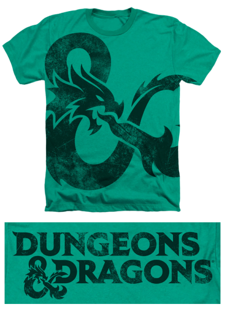 (image for) Giant Ampersand D&D™ Green T-Shirt - Click Image to Close