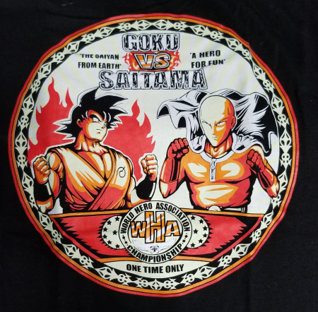 (image for) Goku Vs Saitama T-Shirt - Click Image to Close