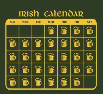 (image for) Irish Calendar T-Shirt