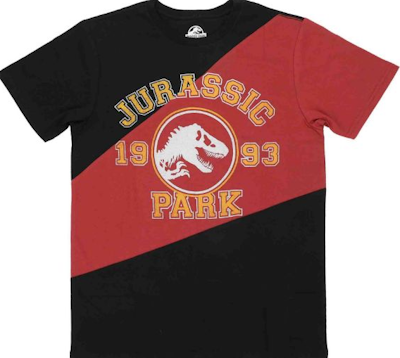 (image for) Jurassic Park Split Panel T-Shirt - Click Image to Close