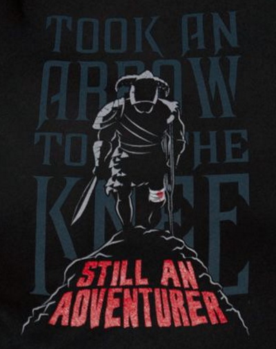 (image for) Arrow to the Knee Adventurer T-Shirt - Click Image to Close