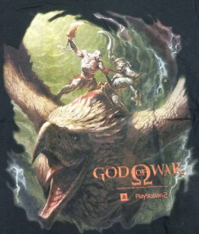 (image for) Kratos Hawk God of War Shirt - Click Image to Close
