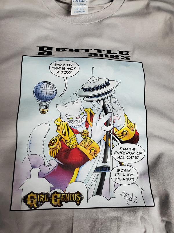 (image for) Krosp King of the Cats Girl Genius T-Shirt