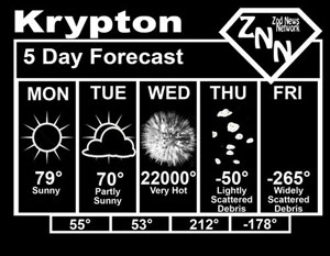 (image for) Krypton Weather Forecast T-Shirt - Click Image to Close