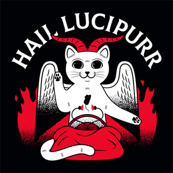 (image for) Hail Lucipurr T-Shirt - Click Image to Close