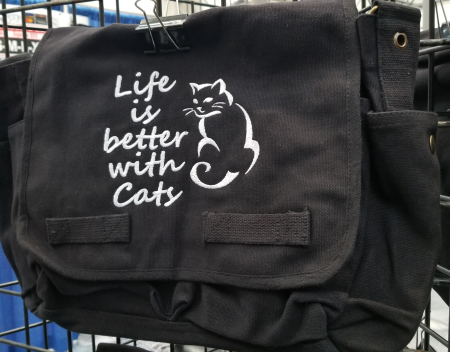 (image for) Life is Better With Cats Messenger Bag - Click Image to Close