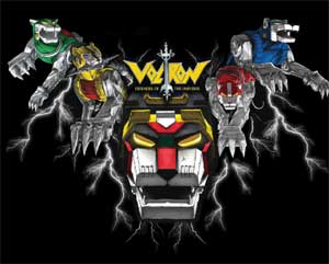 (image for) Voltron Lion Collar T-Shirt - Click Image to Close