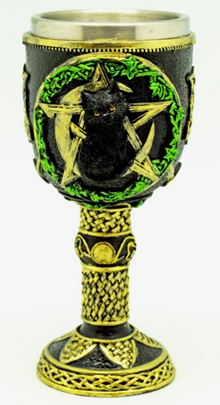(image for) Magickal Cat Wiccan Goblet