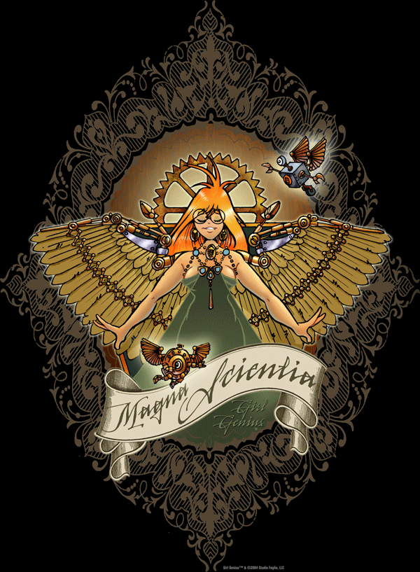 (image for) Magna Scientifica Agatha Heterodyne Girl Genius T-Shirt