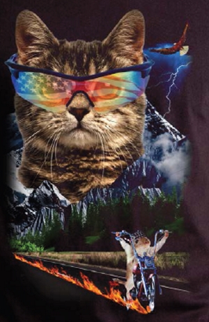 (image for) Meow for Freedom T-Shirt - Click Image to Close