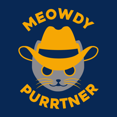 (image for) Meowdy Purrtner T-Shirt - Click Image to Close