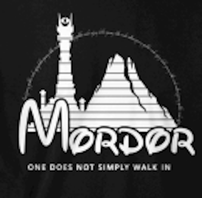 (image for) Mordor Happy Place Parody T-Shirt - Click Image to Close