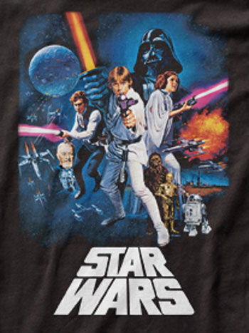 (image for) A New Hope Star Wars Poster T-Shirt - Click Image to Close