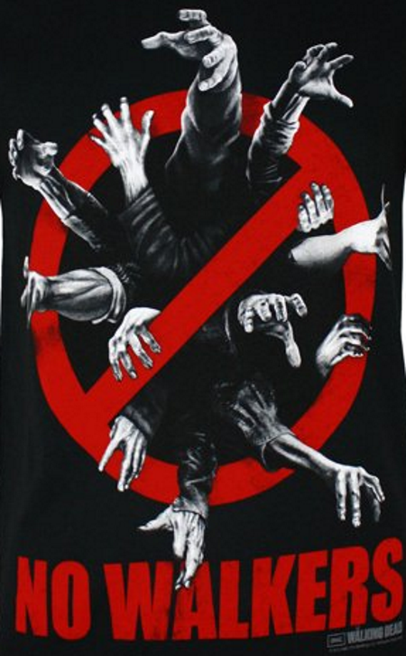(image for) Walking Dead No Walkers T-Shirt - Click Image to Close