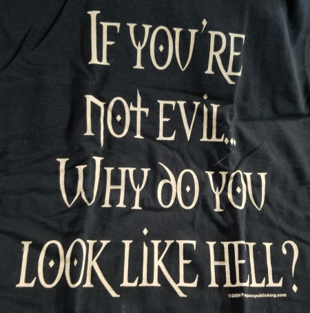 (image for) If You're not evil, Why do you look like Hell? T-shirt
