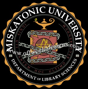 (image for) Miskatonic Dept of Library Sciences T-Shirt - Click Image to Close