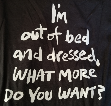 (image for) I'm Out of Bed and Dressed T-Shirt