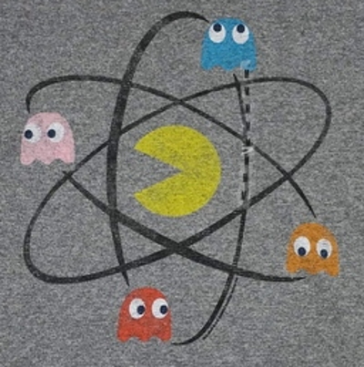 (image for) Pac Man Atoms T-Shirt - Click Image to Close