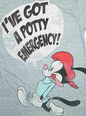 (image for) Potty Emergency Animaniacs Shirt - Click Image to Close