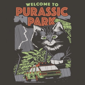 (image for) Purrasic Park T-Shirt - Click Image to Close