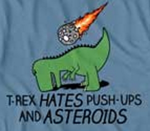 (image for) TRex Hates Pushups T-Shirt - Click Image to Close