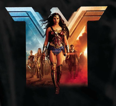 (image for) Wonder Woman Red & Blue Gal Gadot T-Shirt - Click Image to Close
