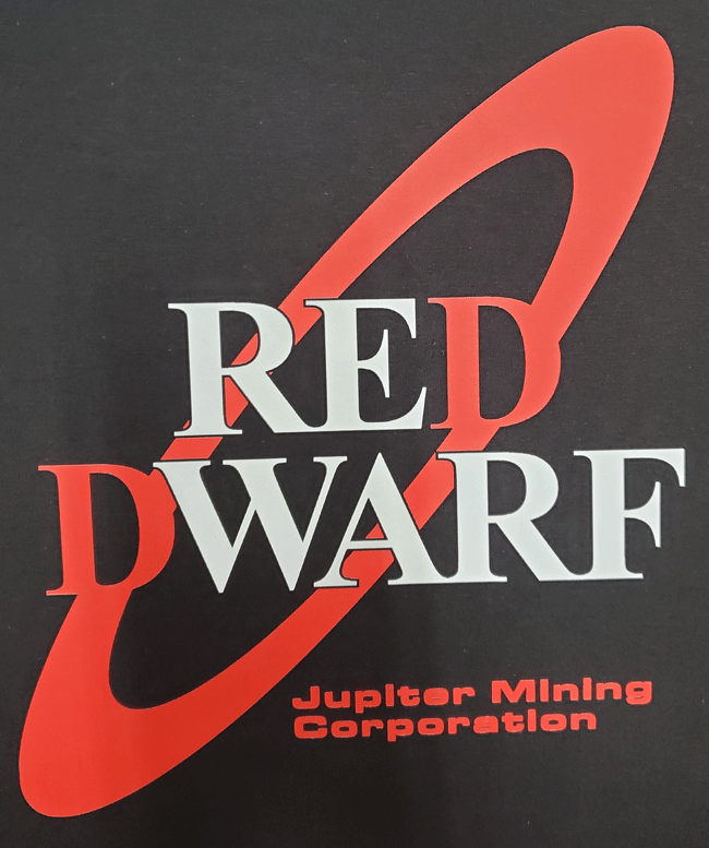 Red Dwarf - Jupiter Mining Corporation T-Shirt (image for) Red Dwarf - Jupiter Mining Corporation T-Shirt